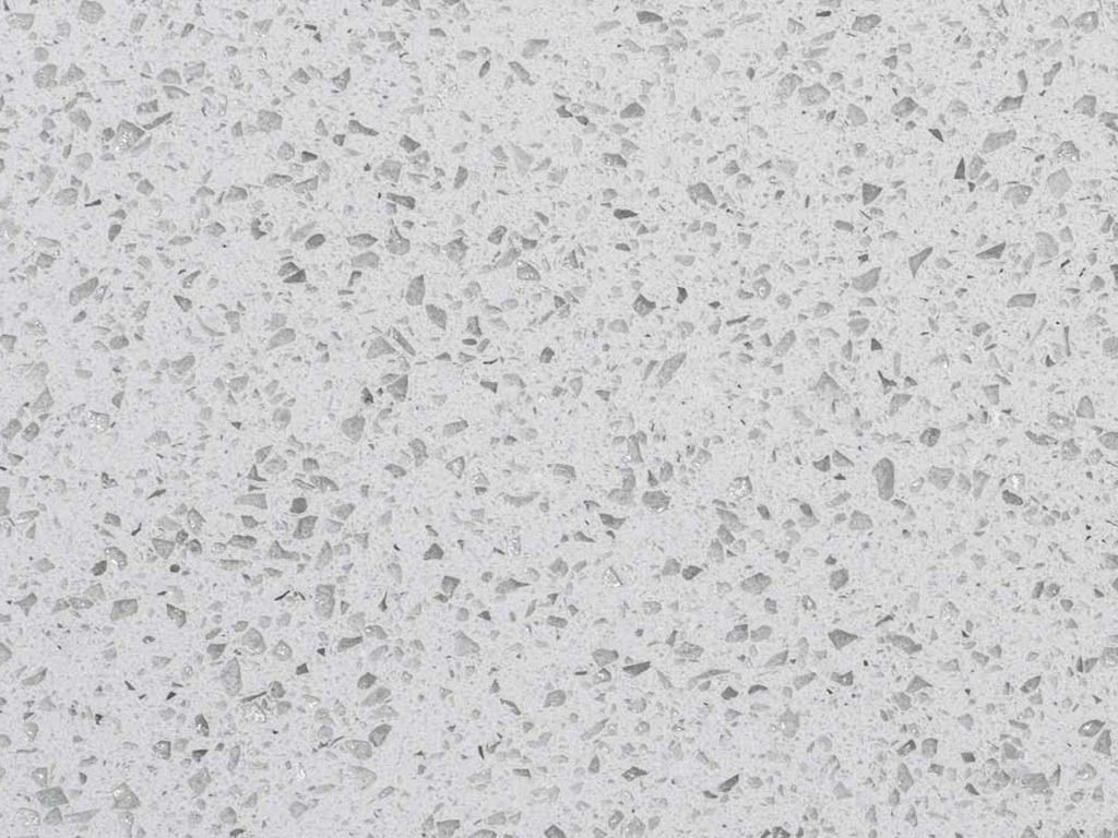 Glitter Branco Classic Quartz worktop slab video thumbnail showing colour and texture