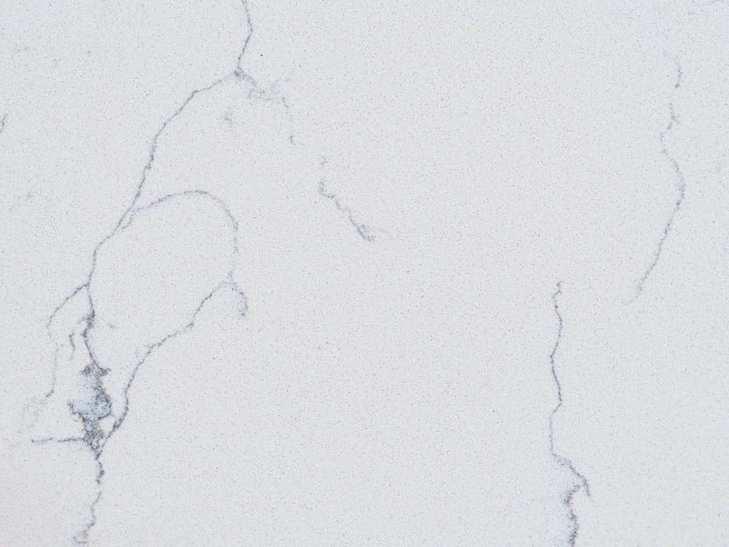 Light Carrara Classic Quartz worktop slab video thumbnail showing colour and texture