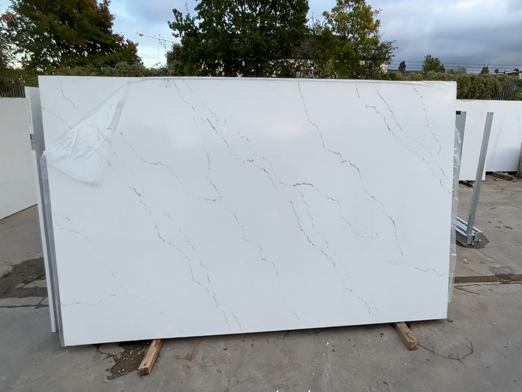 Majestic Brown Classic Quartz worktop slab video thumbnail showing colour and texture