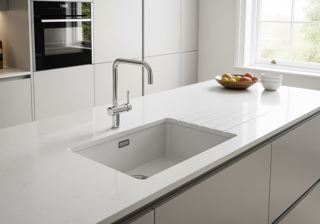 Integrated sinks and drainers sleek seamless and hygienic
