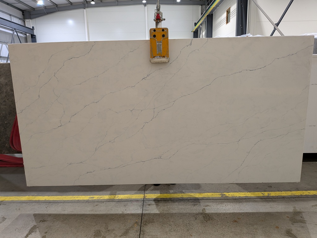 Azul Shimmer Quartz Nile Stone worktop slab video thumbnail showing colour and texture