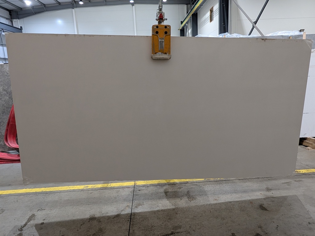 Classic White Quartz Nile Stone worktop slab video thumbnail showing colour and texture