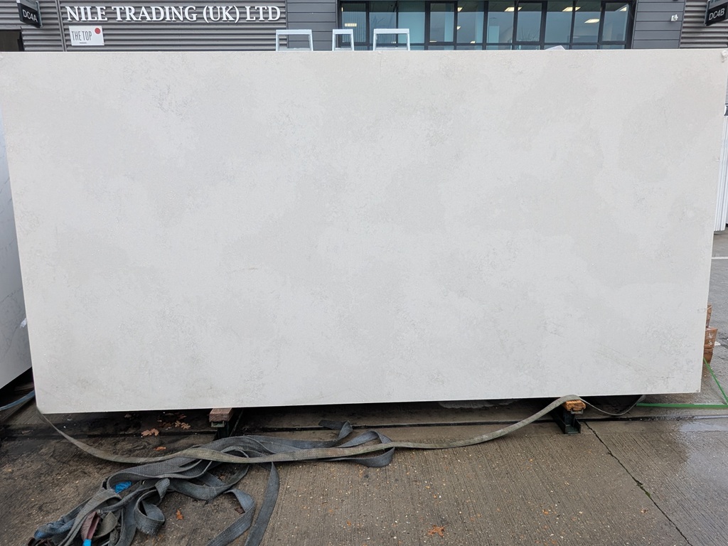 Concrete Earth Quartz Nile Stone worktop slab video thumbnail showing colour and texture