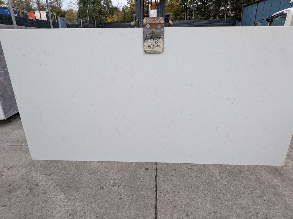 Carrara Sahara Quartz Noble Stone worktop slab video thumbnail showing colour and texture