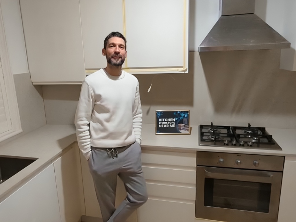 Luna Beige Quartz Noble Stone worktop Installed in Kitchen Testimonials video thumbnail