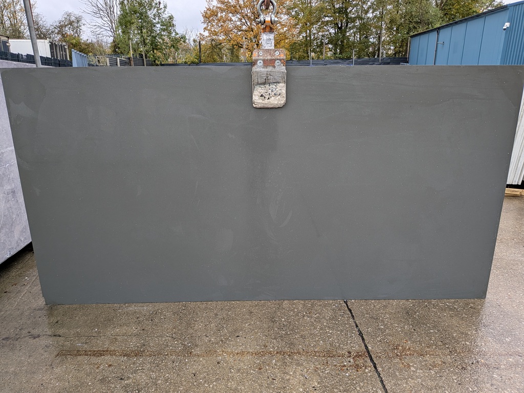 Lustre Grey Quartz Noble Stone worktop slab video thumbnail showing colour and texture