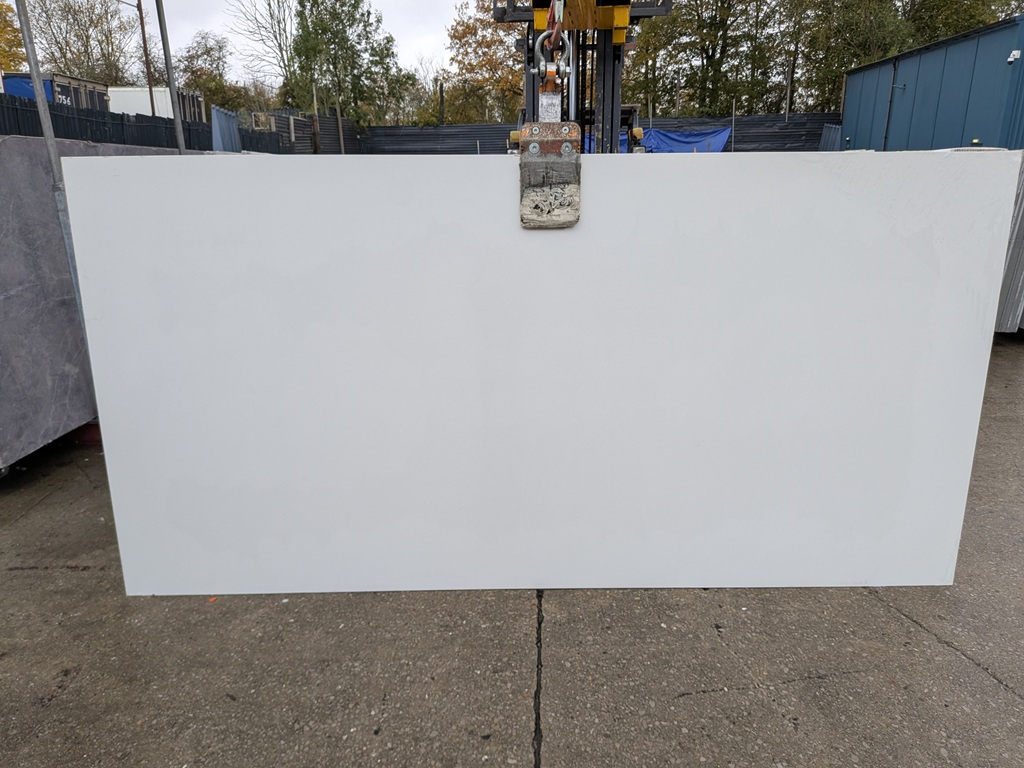 Super White Quartz Noble Stone worktop slab video thumbnail showing colour and texture